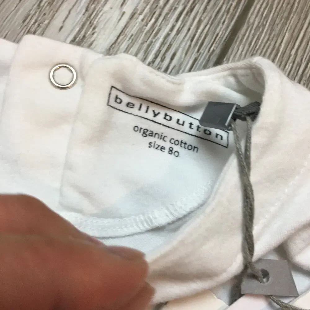 NWT Bellybutton Newborn organic cotton Unisex constellation white shirt size 80